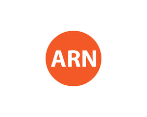 ARN logo design vector template