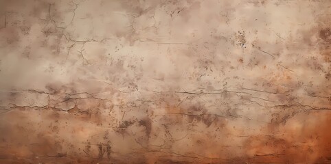 Fototapeta na wymiar Old grunge brick wall with peeling paint, panoramic background, Generative AI illustrations.