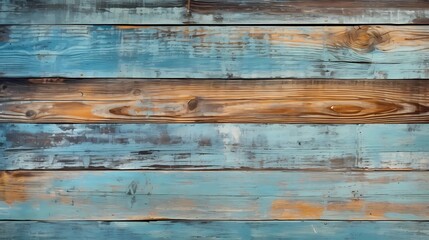 Old painted wood wall - texture or background, Generative AI illustrations