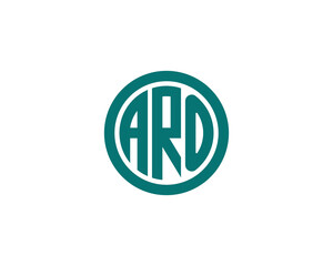 ARO logo design vector template