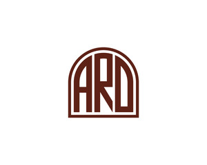 ARO logo design vector template