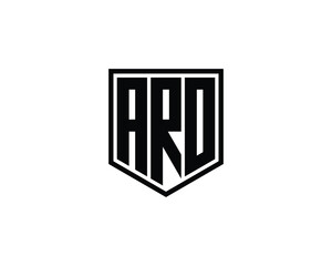 ARO logo design vector template