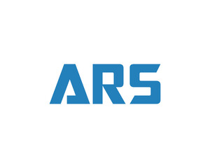 ARS logo design vector template
