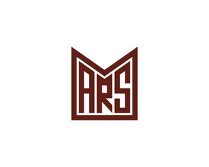 ARS logo design vector template