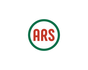 ARS logo design vector template