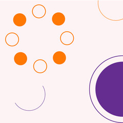 Memphis Shape Geometric Background Template 