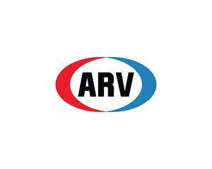 ARV logo design vector template