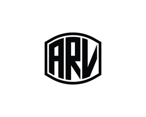ARV logo design vector template