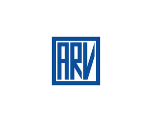 ARV logo design vector template