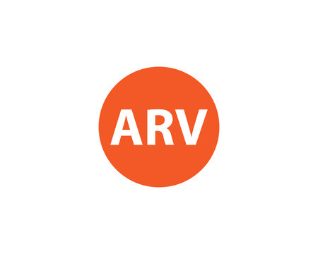ARV logo design vector template