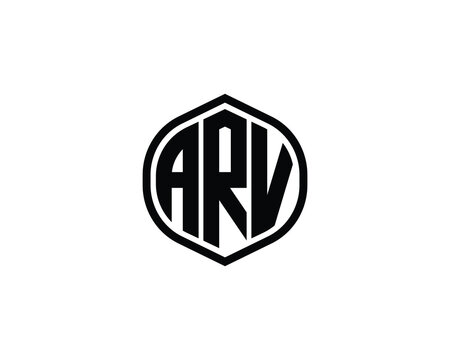 ARV logo design vector template