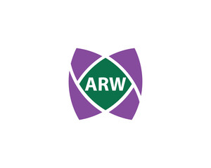 ARW Logo design vector template