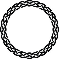 Celtic Braid Pattern Circle - obrazy, fototapety, plakaty