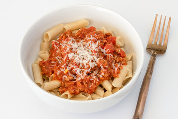 Red Sauce and Penne in a Bowl - 749085815