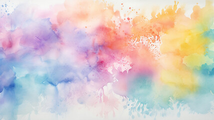 abstract rainbow watercolor background