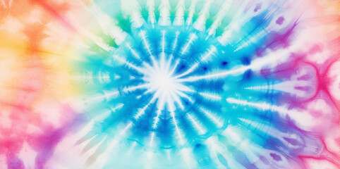 Obraz premium tie dye abstract colorful background with starburst