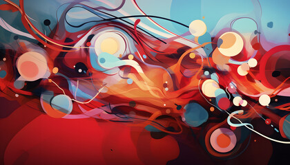 abstract art colorful painting background