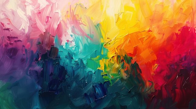 expressionist painting with vibrant colors