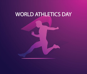 Vector World athletics day and national sport day illustration