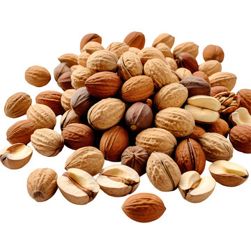 Nuts image isolated on a transparent background PNG photo