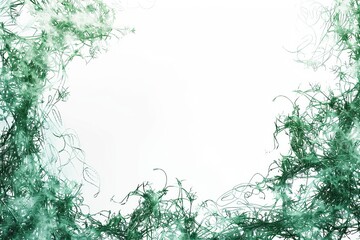Abstract White and Green Background With Numerous Lines