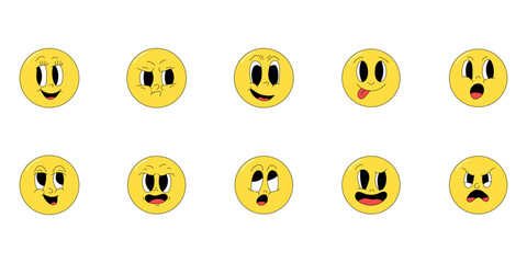 Fototapeta premium Emoji Expression Illustration