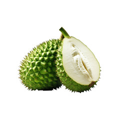 Obraz premium Soursop isolated on transparent background