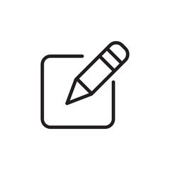 Edit Icon simple flat vector illustration on white background..eps