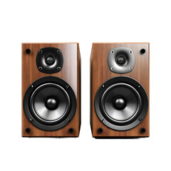 Speakers isolated on transparent background
