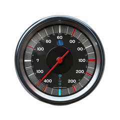 Speedometer isolated on transparent background