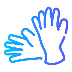 gloves Line Gradient Icon