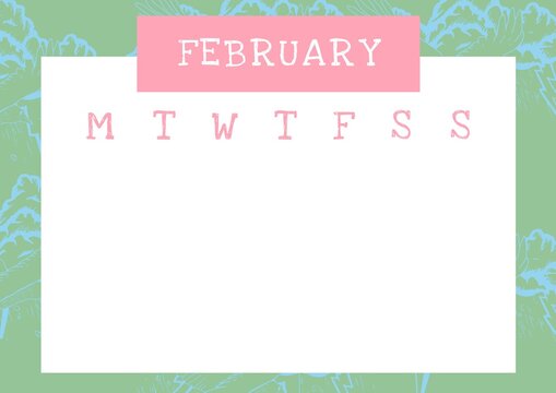 Fototapeta Plan your month with a touch of spring