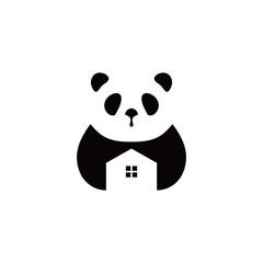 panda and house logo
