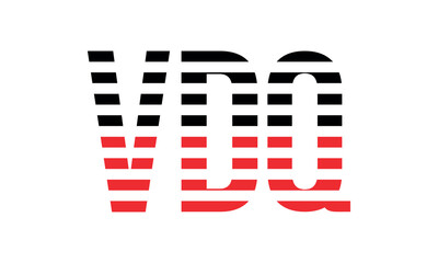 VDQ three initial letter iconic line negative space minimal logo design vector template. monogram, abstract, wordmark, business, typography, minimalist, brand, company, flat, modern, unique, simple