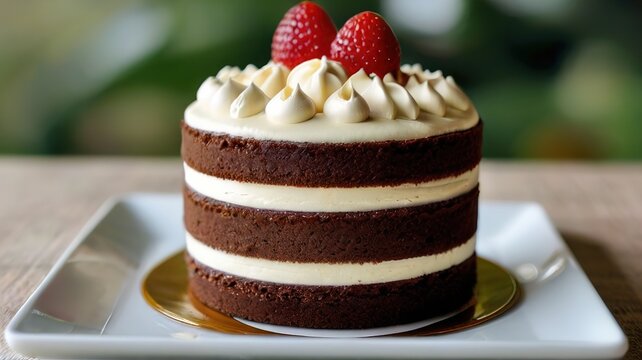 Chocolate Cake For Birthdays,Celebrations and for festivals ai generative