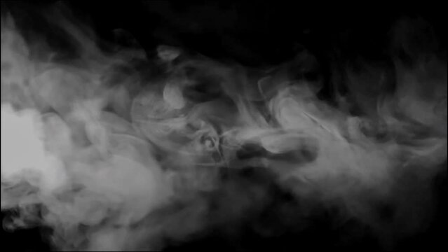 Smoke effect with black screen