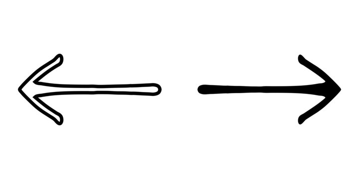 Left Right arrow icon vector. Next icon sign symbol in trendy flat style. Move backward and forward vector icon illustration isolated on white background