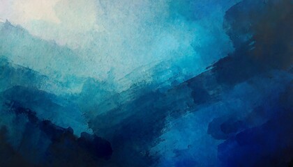 Abstract watercolor paint background dark blue color grunge texture for background