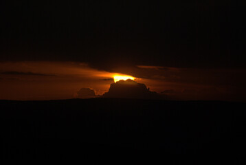 Atardeceres en la Gran sabana,un espectaculo de la naturaleza.