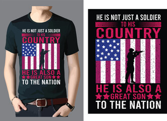 Happy Independence day of United states of America T shirt design vector .