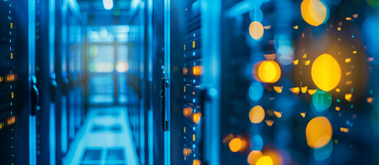 server room, data cloud storage, big databases center. future technology concept background