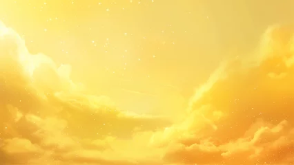 Tuinposter beautiful gold sky landscape background © Jrprr