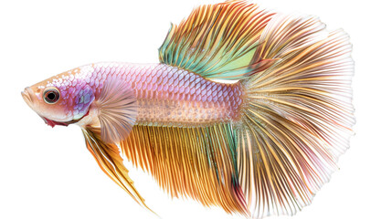 Betta fish photo, transparent background, PNG file, AI Generated Image