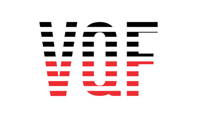 VQF three initial letter iconic line negative space minimal logo design vector template. monogram, abstract, wordmark, business, typography, minimalist, brand, company, flat, modern, unique, simple