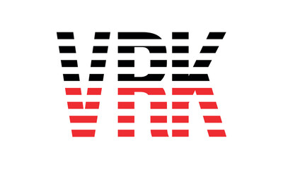 VRK three initial letter iconic line negative space minimal logo design vector template. monogram, abstract, wordmark, business, typography, minimalist, brand, company, flat, modern, unique, simple