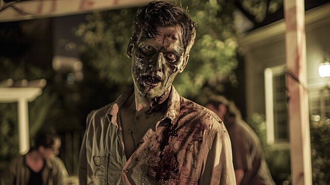 Zombies crash a backyard beer barbecue an unexpected party twist