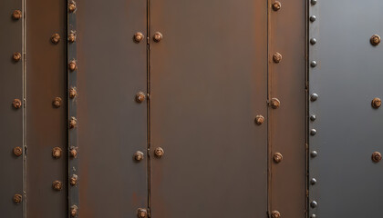 metal wall with plate or metal wall with texture or old metal with rivets or old metal gate or old metal or metal grid pattern or metal grid background or iron plate connection or rusty plate