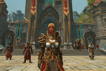 Fototapeta premium Beautiful view of saint Nicholas church background