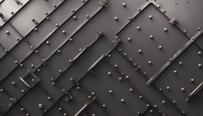 metal wall with plate or metal wall with texture or old metal with rivets or old metal gate or old metal or metal grid pattern or metal grid background or iron plate connection or rusty plate