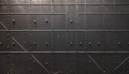 metal wall with plate or metal wall with texture or old metal with rivets or old metal gate or old metal or metal grid pattern or metal grid background or iron plate connection or rusty plate